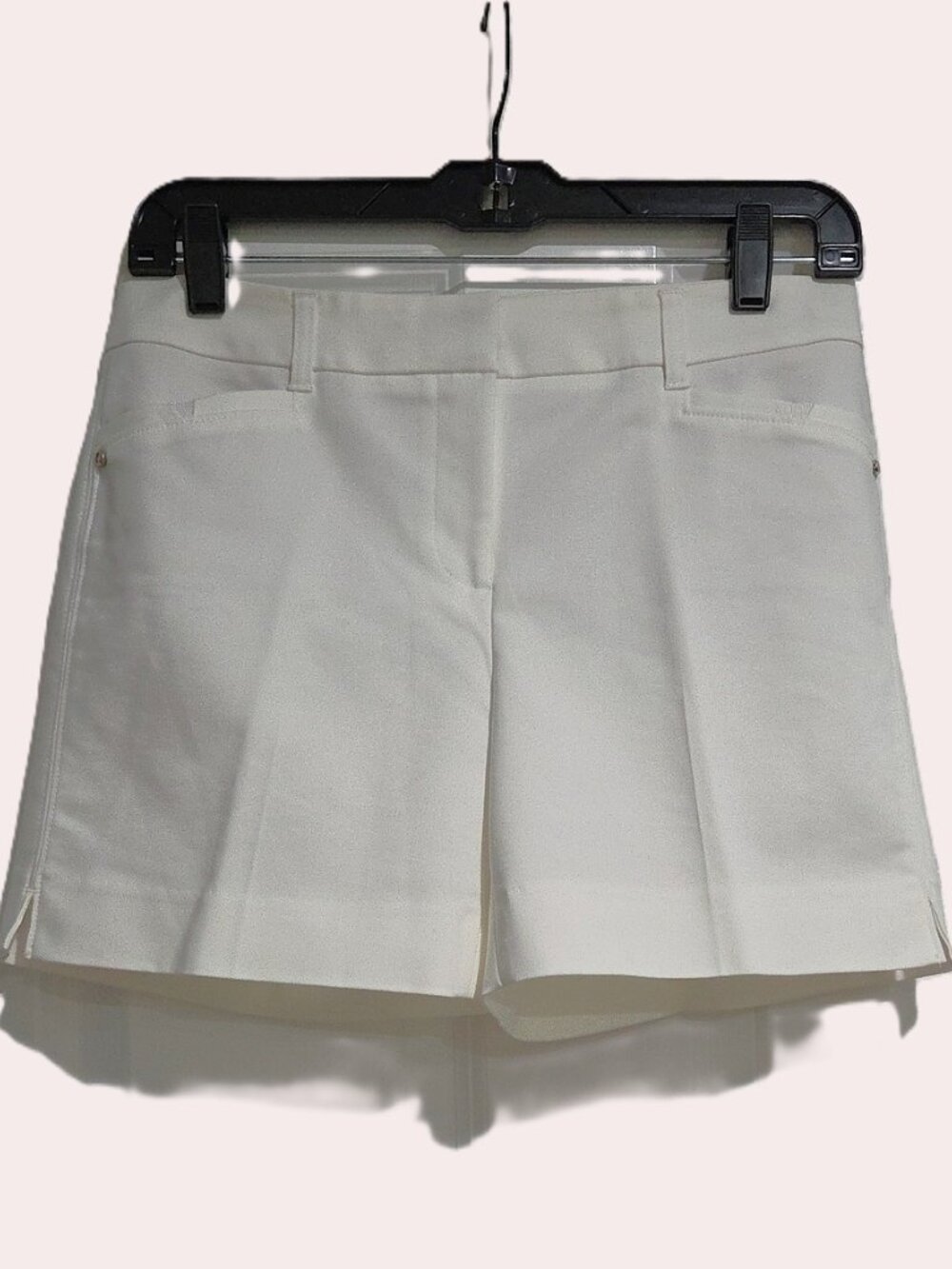 WHITE HOUSE BLACK MARKET THE 5 INCH SHORT SHORTS WHITE SIZE 0 - Picture 14 of 14